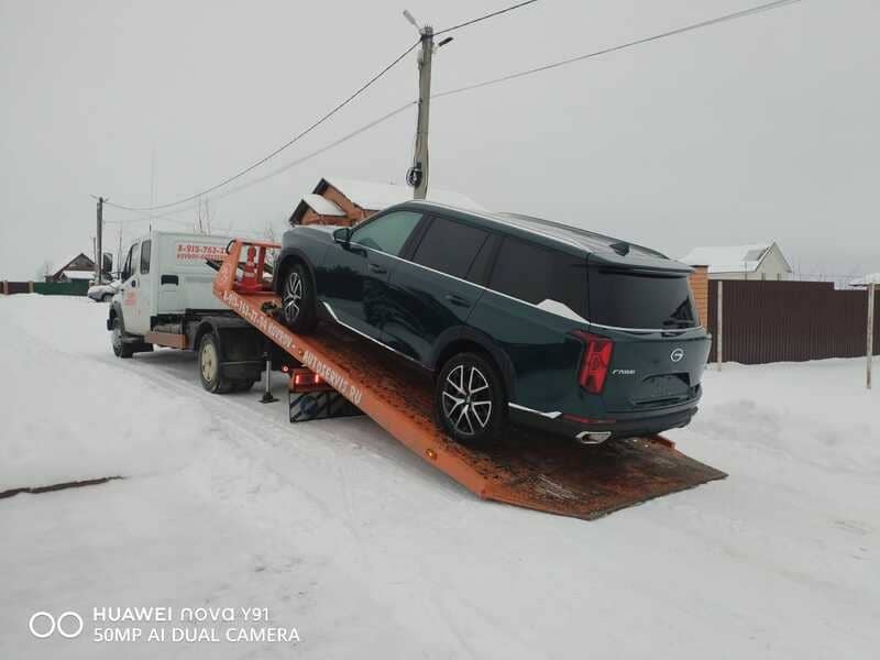 Эвакуация джипа после поломки